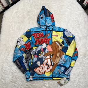 MEMBERS ONLY X TOM AND JERRY MENS LIGHT JACKET SIZE LARGE